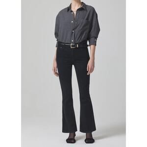 Citizens of Humanity Isola Boot Corduroy Pants High‎ Rise Charcoal Sz 32